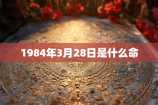 1984年3月28日是什么命