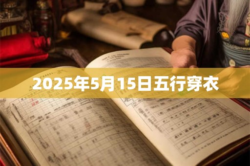 2025年5月15日五行穿衣