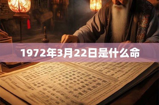 1972年3月22日是什么命