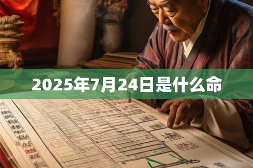 2025年7月24日是什么命 2025年7月24日是什么命
