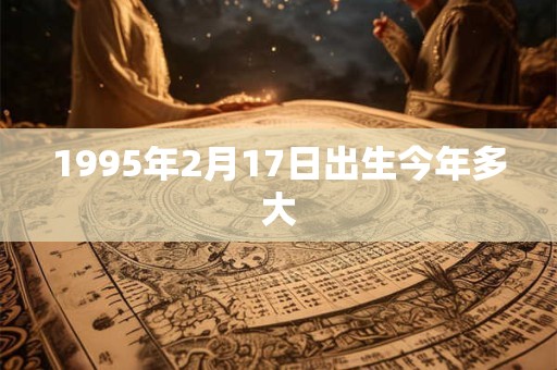 1995年2月17日出生今年多大