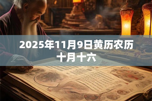 2025年11月9日黄历农历十月十六