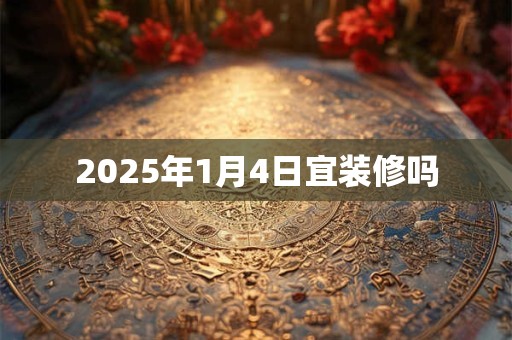 2025年1月4日宜装修吗