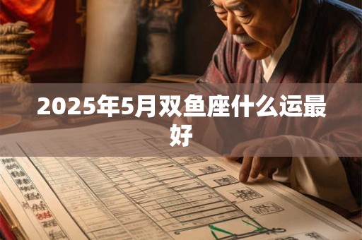 2025年5月双鱼座什么运最好 2025年5月双鱼座什么运最好
