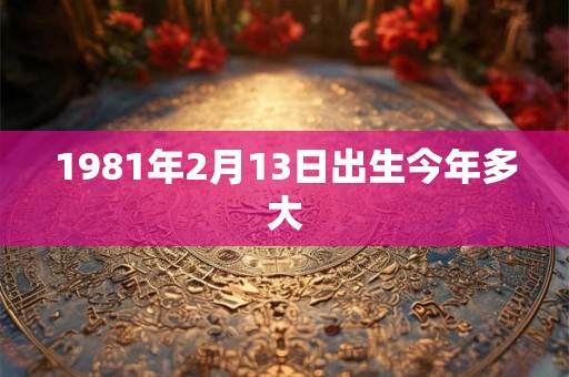 1981年2月13日出生今年多大