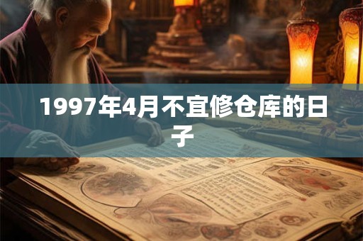 1997年4月不宜修仓库的日子