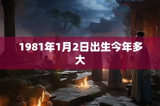 1981年1月2日出生今年多大