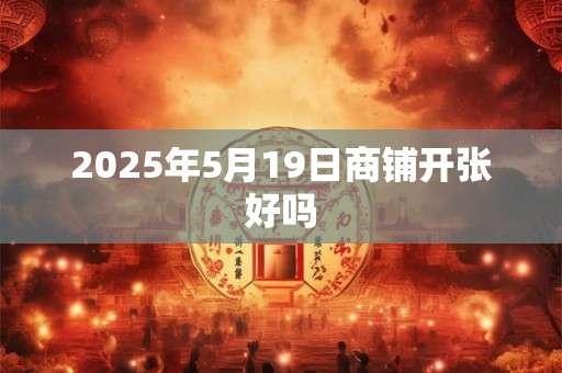 2025年5月19日商铺开张好吗