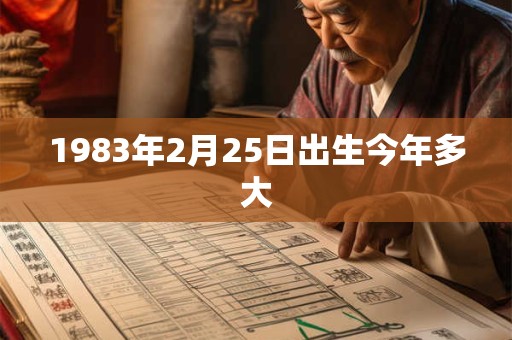 1983年2月25日出生今年多大