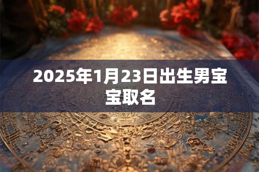 2025年1月23日出生男宝宝取名