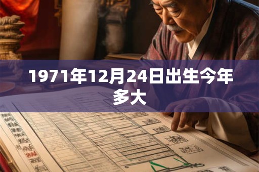 1971年12月24日出生今年多大