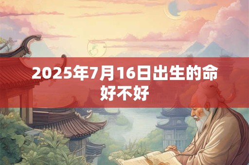 2025年7月16日出生的命好不好