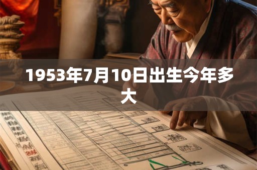 1953年7月10日出生今年多大