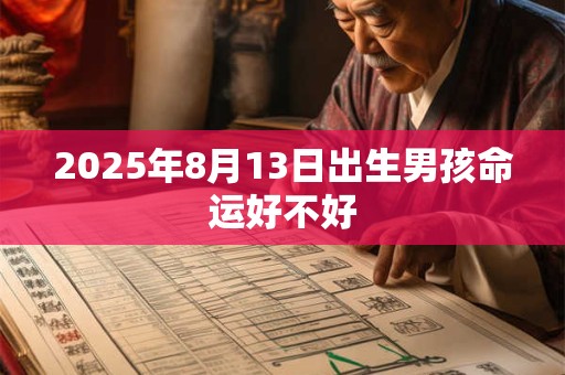 2025年8月13日出生男孩命运好不好 2025年8月13日出生男孩命运好不好