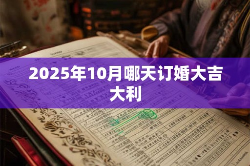 2025年10月哪天订婚大吉大利