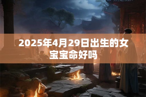 2025年4月29日出生的女宝宝命好吗