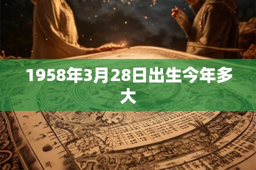 1958年3月28日出生今年多大