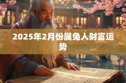2025年2月份属兔人财富运势 2025年2月份属兔人财富运势
