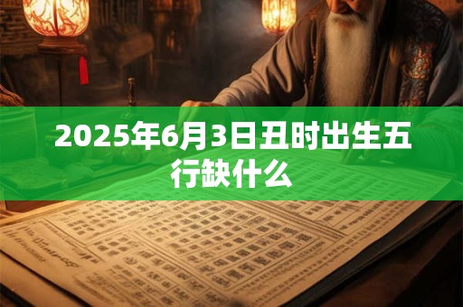 2025年6月3日丑时出生五行缺什么