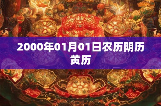 2000年01月01日农历阴历黄历