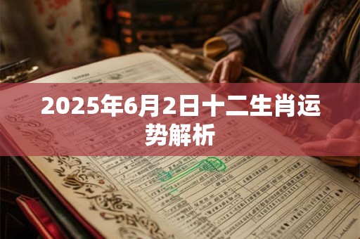 2025年6月2日十二生肖运势解析 2025年6月2日十二生肖运势解析