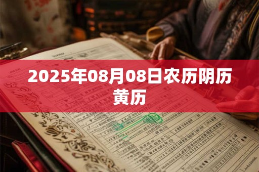 2025年08月08日农历阴历黄历