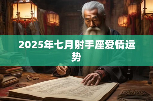 2025年七月射手座爱情运势