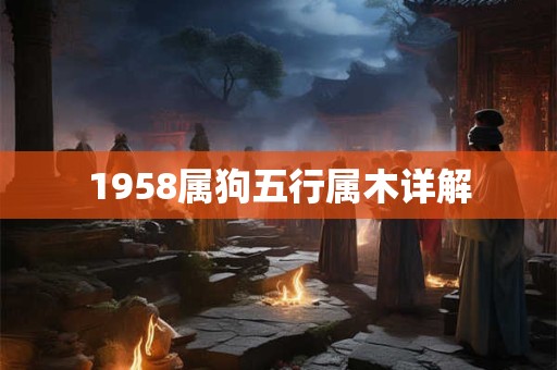 1958属狗五行属木详解