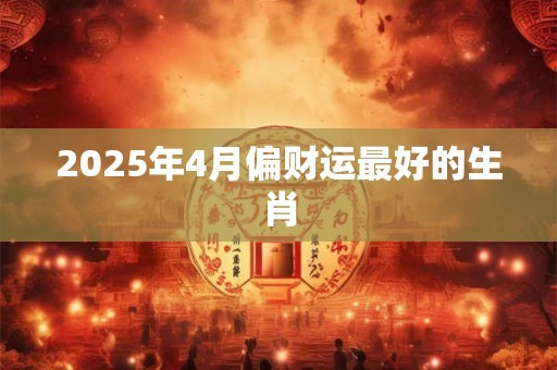 2025年4月偏财运最好的生肖