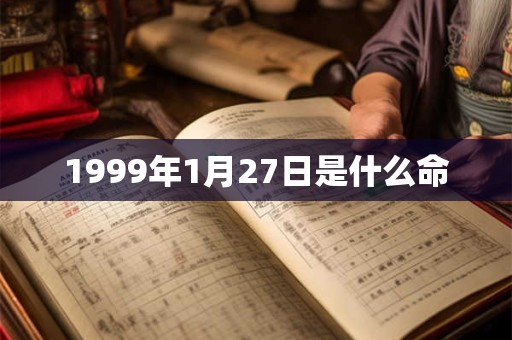 1999年1月27日是什么命