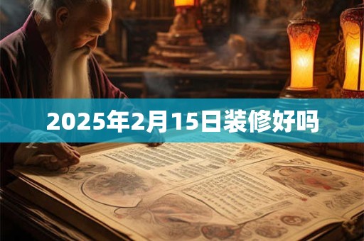 2025年2月15日装修好吗