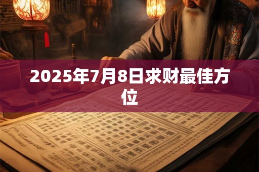 2025年7月8日求财最佳方位