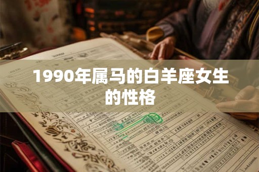 1990年属马的白羊座女生的性格
