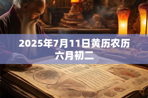 2025年7月11日黄历农历六月初二