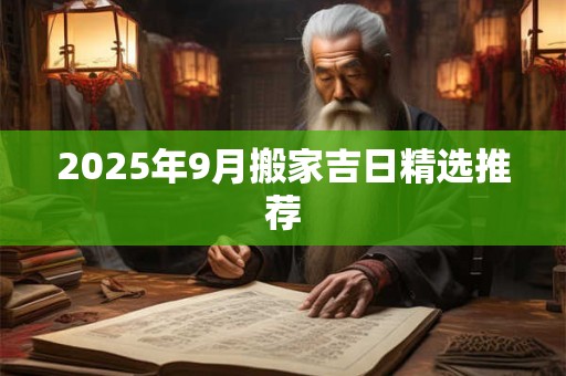 2025年9月搬家吉日精选推荐