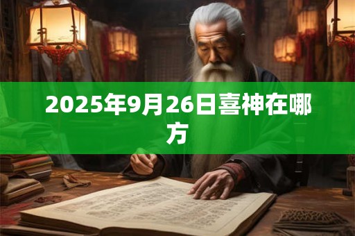 2025年9月26日喜神在哪方