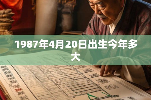 1987年4月20日出生今年多大