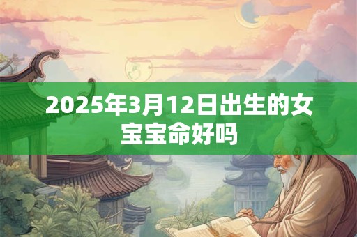 2025年3月12日出生的女宝宝命好吗