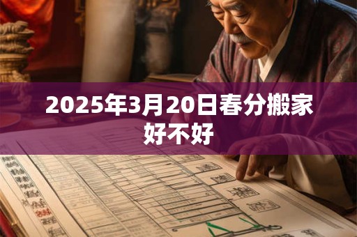 2025年3月20日春分搬家好不好