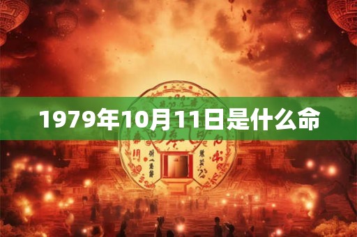 1979年10月11日是什么命 1979年10月11日是什么命