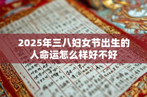 2025年三八妇女节出生的人命运怎么样好不好