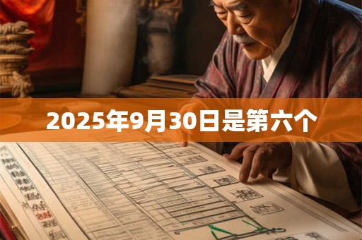 2025年9月30日是第六个
