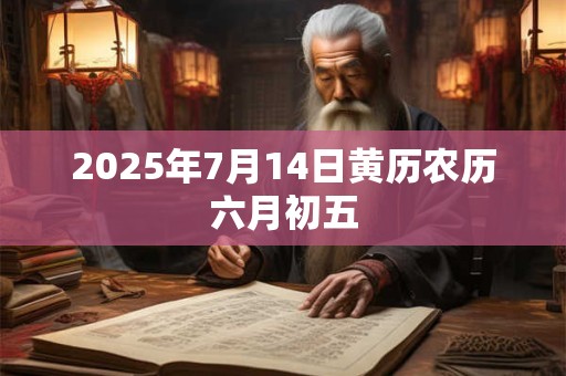 2025年7月14日黄历农历六月初五