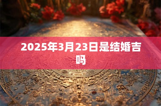 2025年3月23日是结婚吉吗