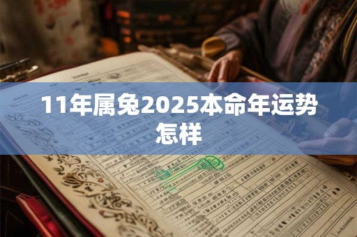 11年属兔2025本命年运势怎样