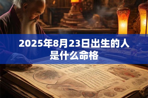 2025年8月23日出生的人是什么命格