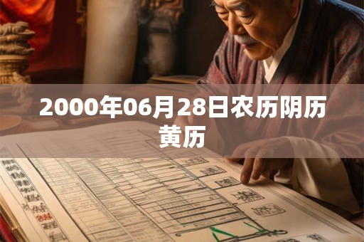 2000年06月28日农历阴历黄历