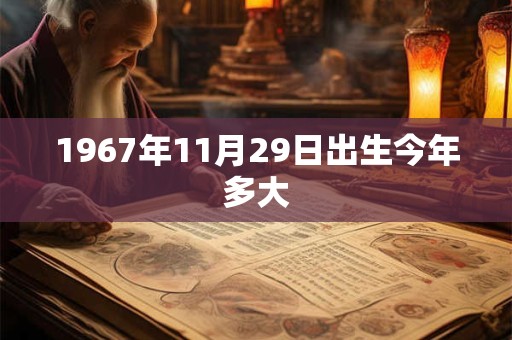1967年11月29日出生今年多大