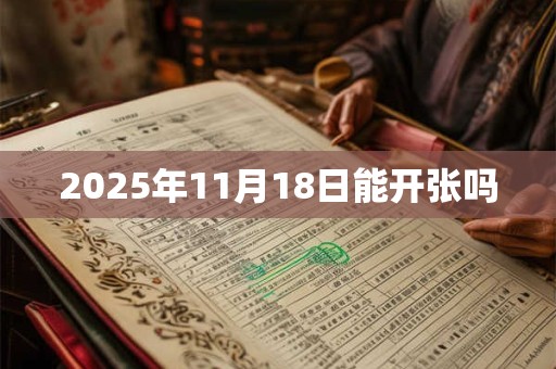 2025年11月18日能开张吗