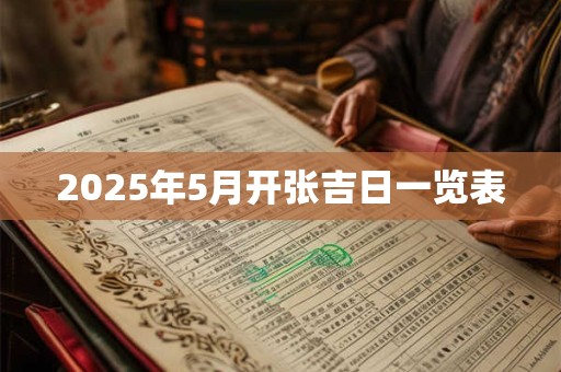 2026年5月开张吉日一览表 2026年5月开张吉日一览表